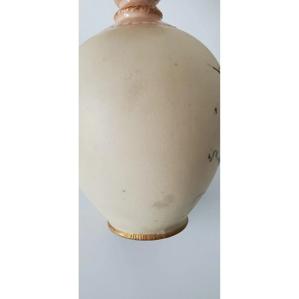 Antique Royal Bonn Floral Vase with Gilding Ceramic 9.5